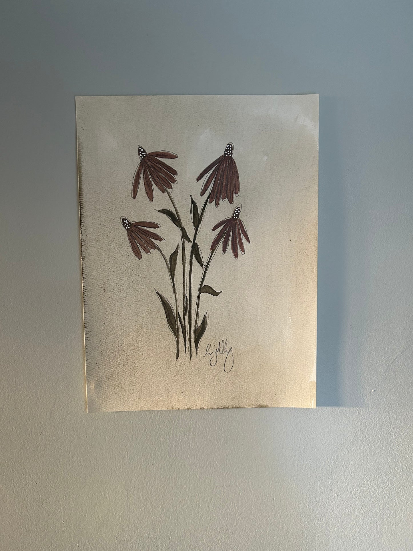 Watercolor floral IX