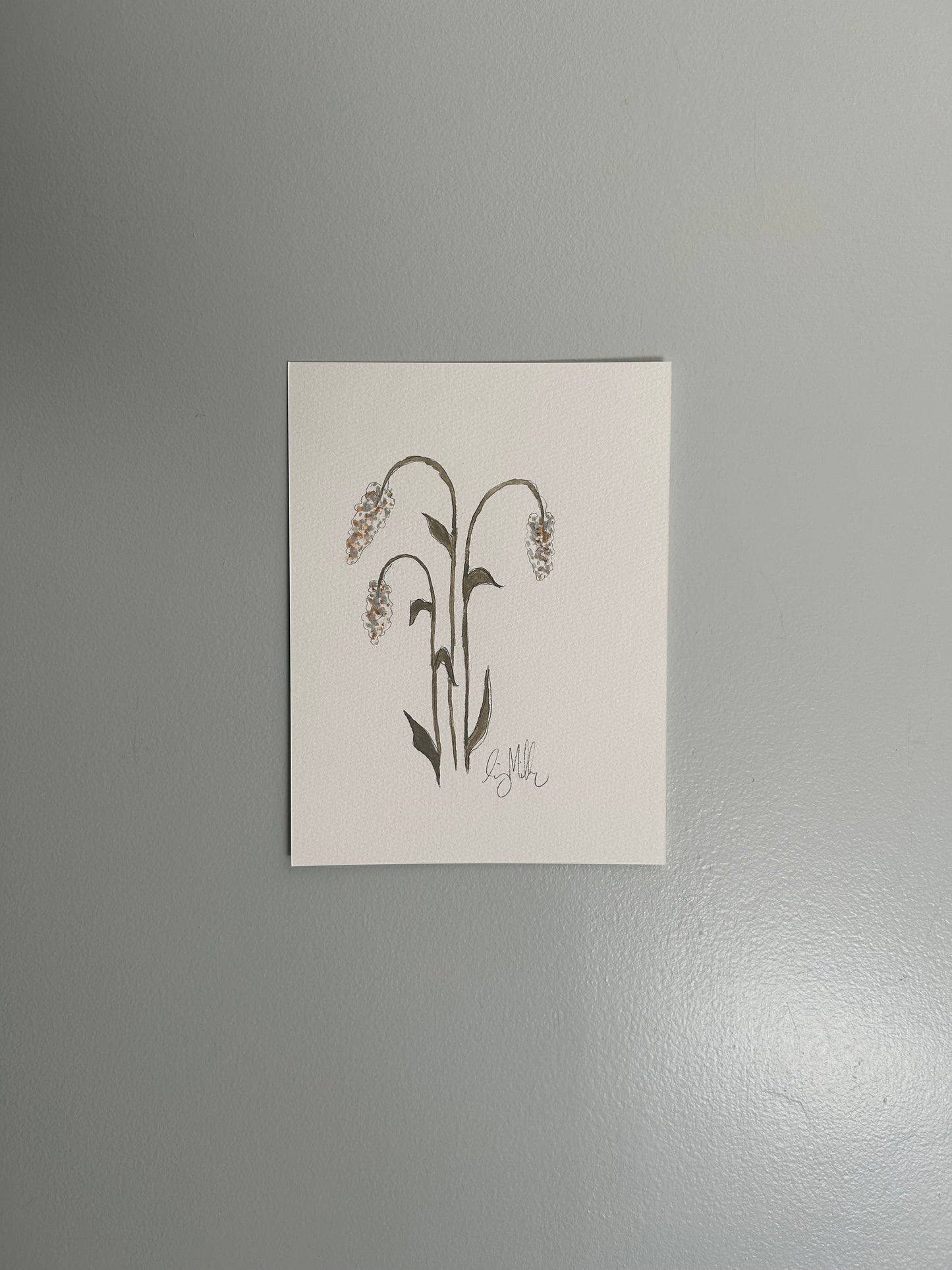 mini watercolor floral III