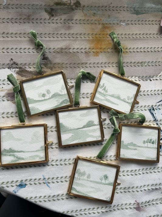 mini landscape ornaments ll