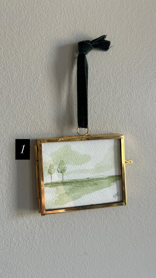 mini landscape ornaments lll