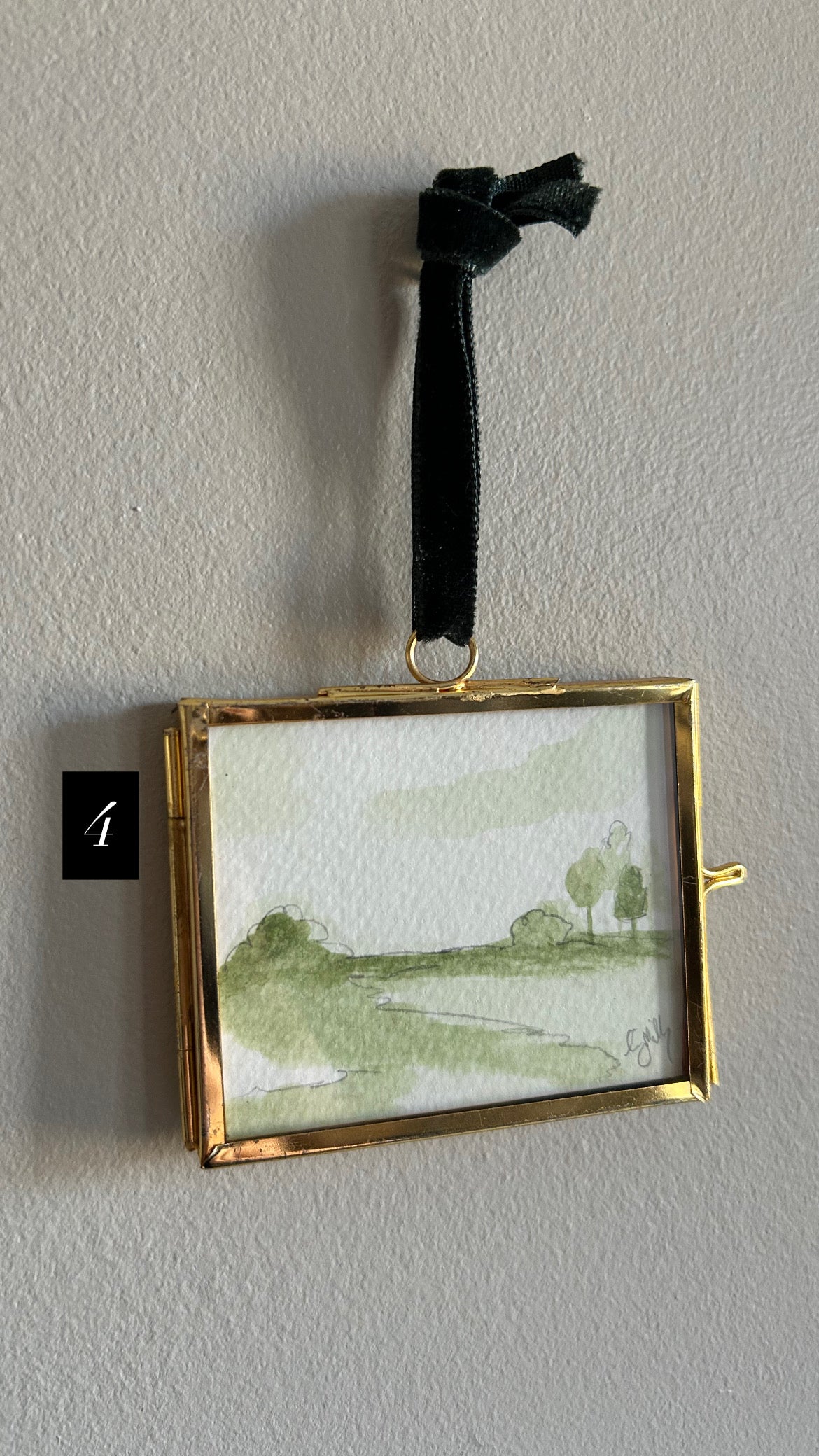 mini landscape ornaments lll