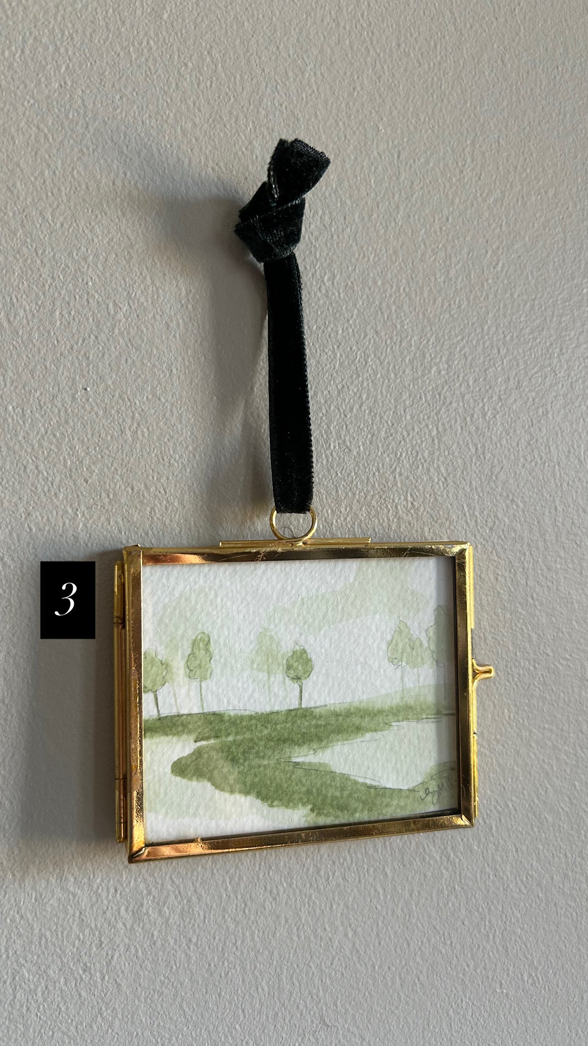 mini landscape ornaments lll